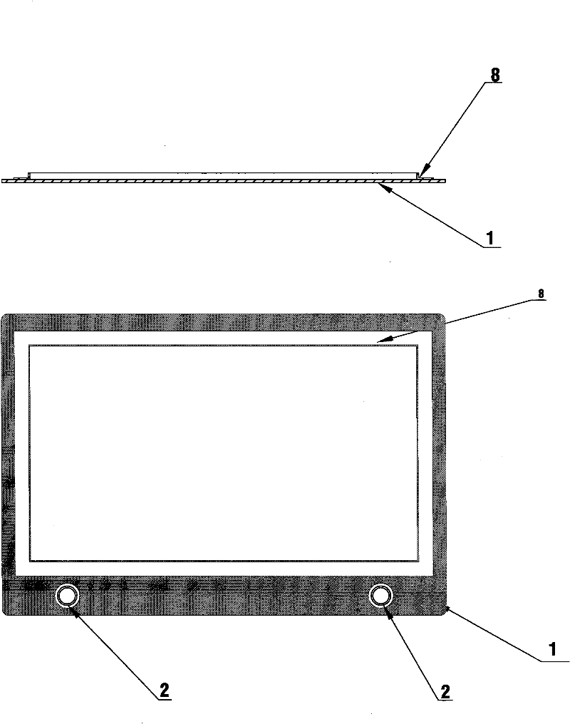 Electrodynamic flat panel loudspeaker using transparent sound production medium and realization method thereof