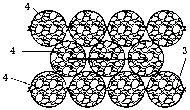 Geotechnical network frame and application thereof