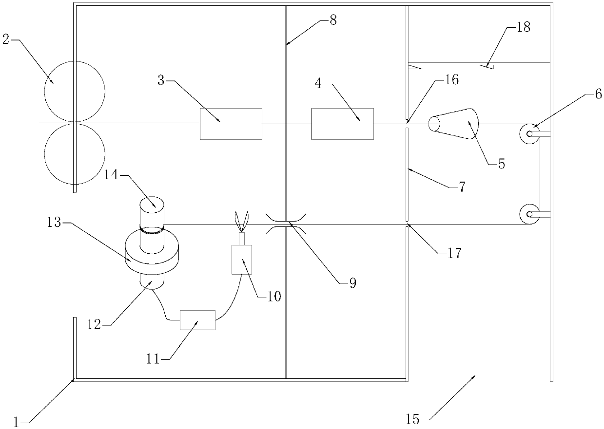 Rapid copper wire peeling and recycling device