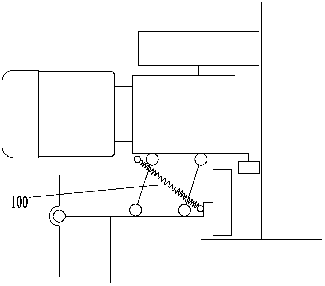 Self-adaptive pressing device of railway car