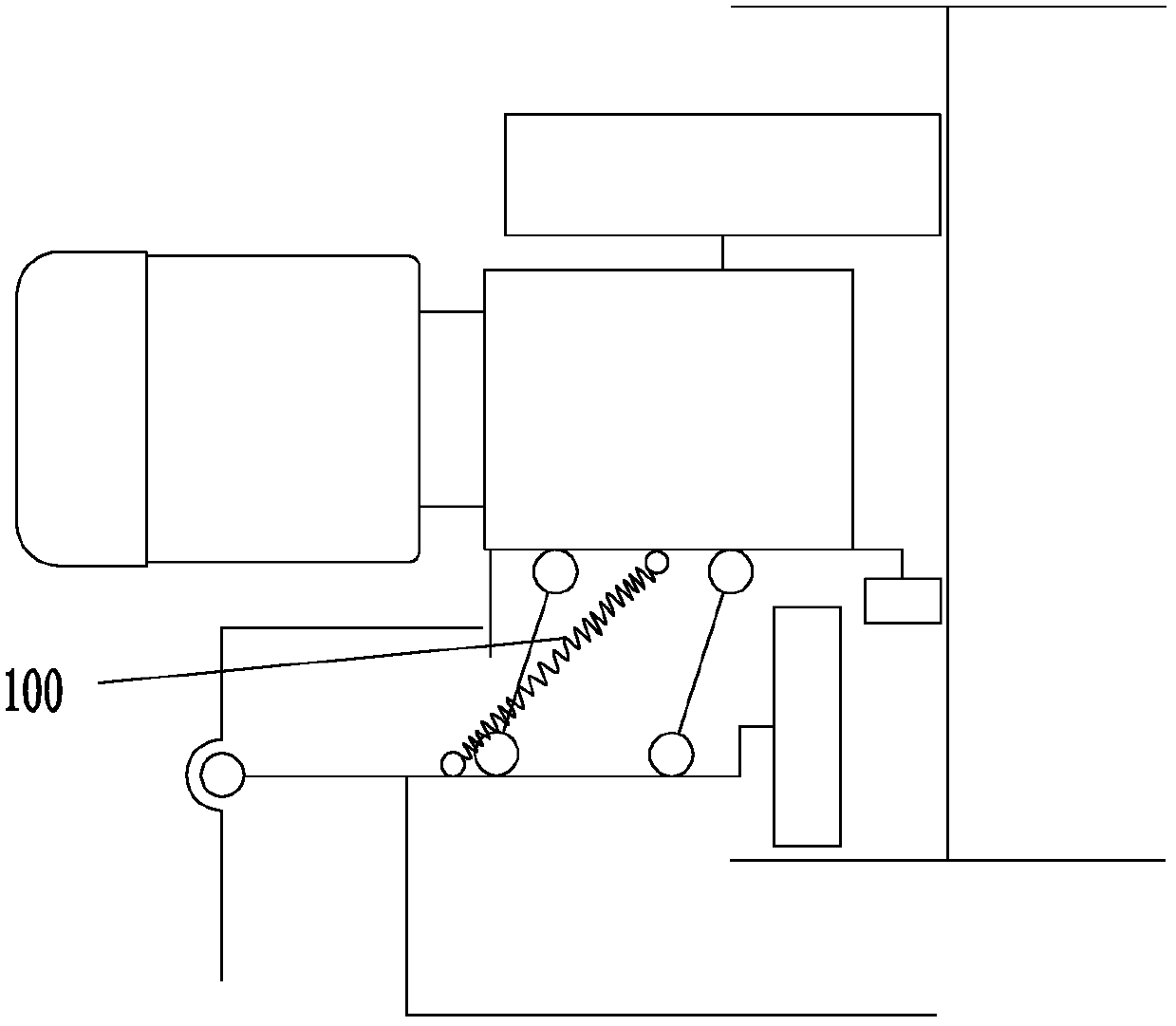 Self-adaptive pressing device of railway car