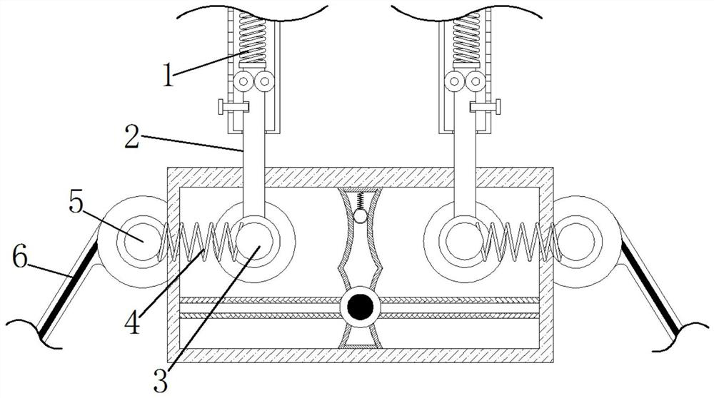 Multiple axle brake structure for bicycle