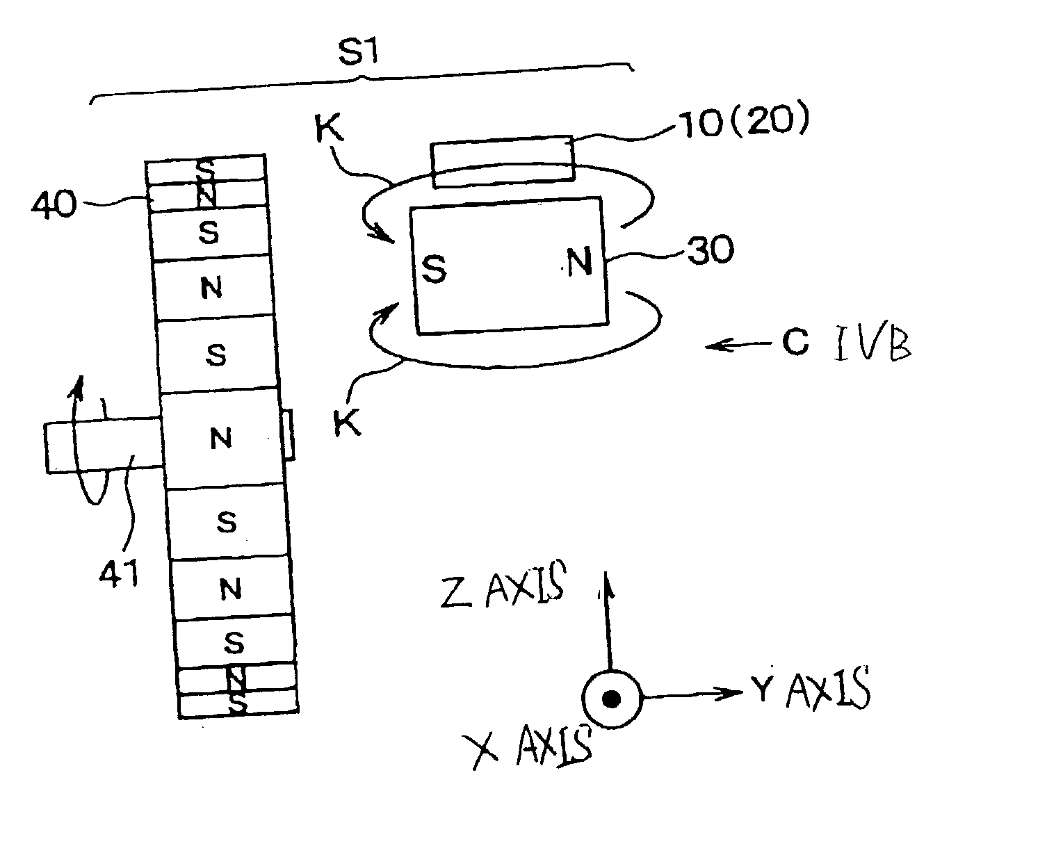 Revolution detecting device