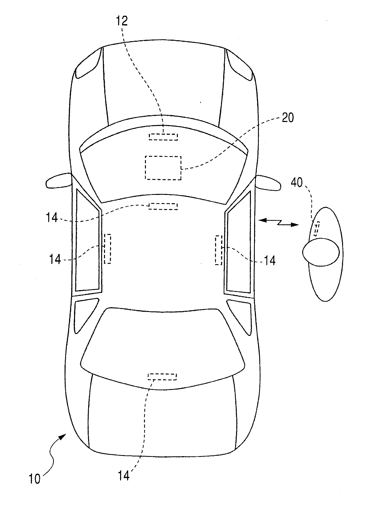 Keyless entry device of vehicle