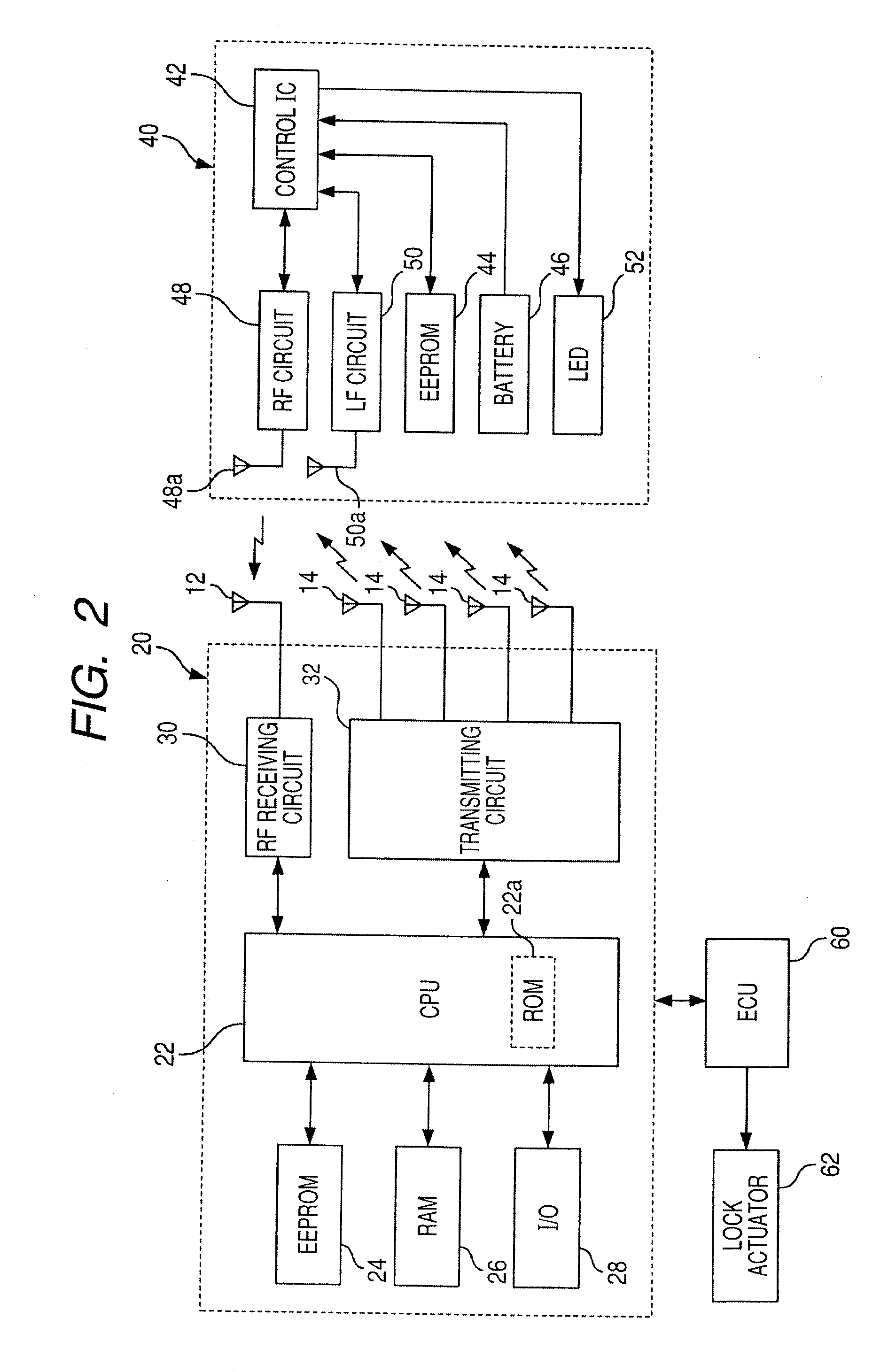 Keyless entry device of vehicle