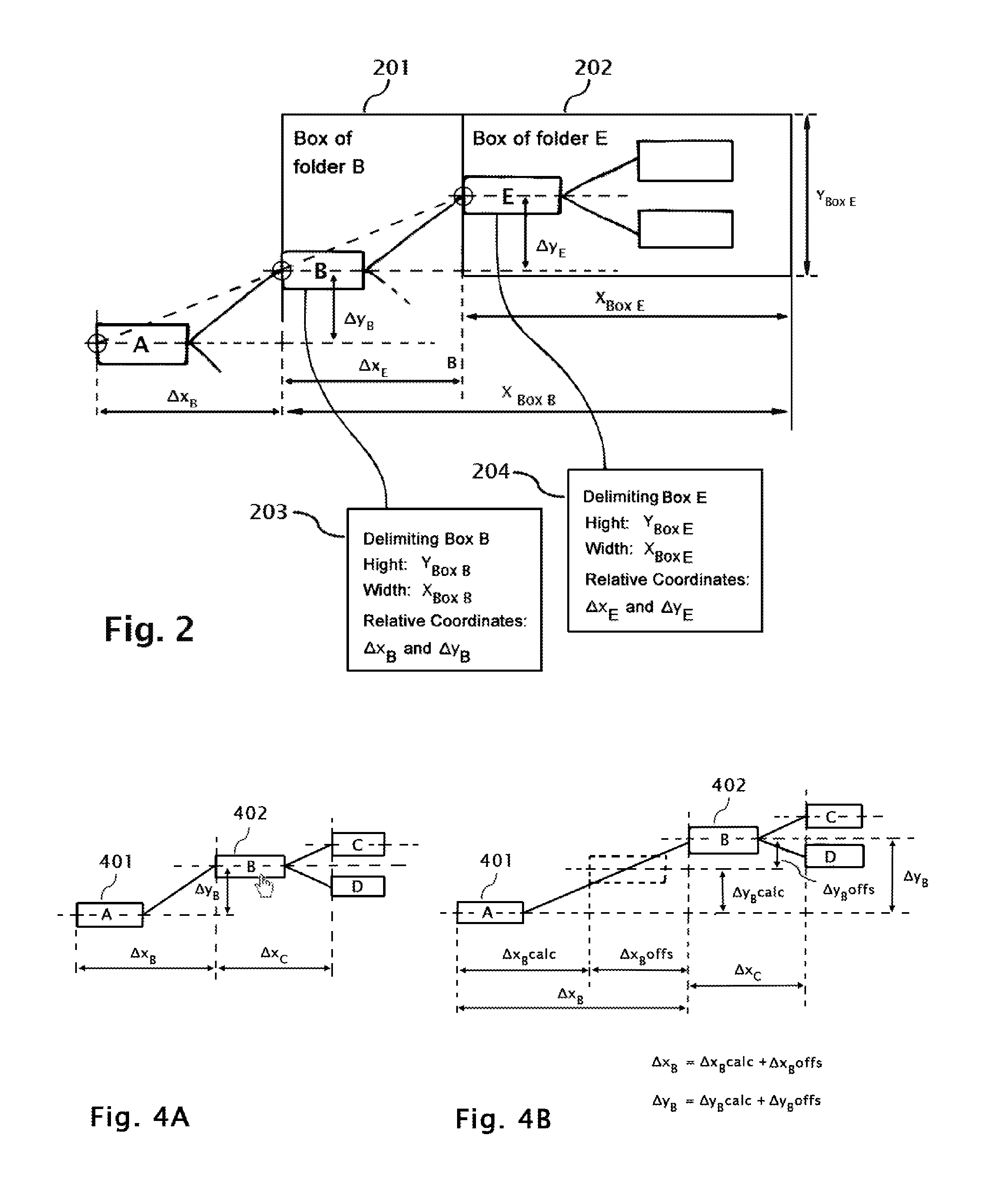 Method and device for handling data containers