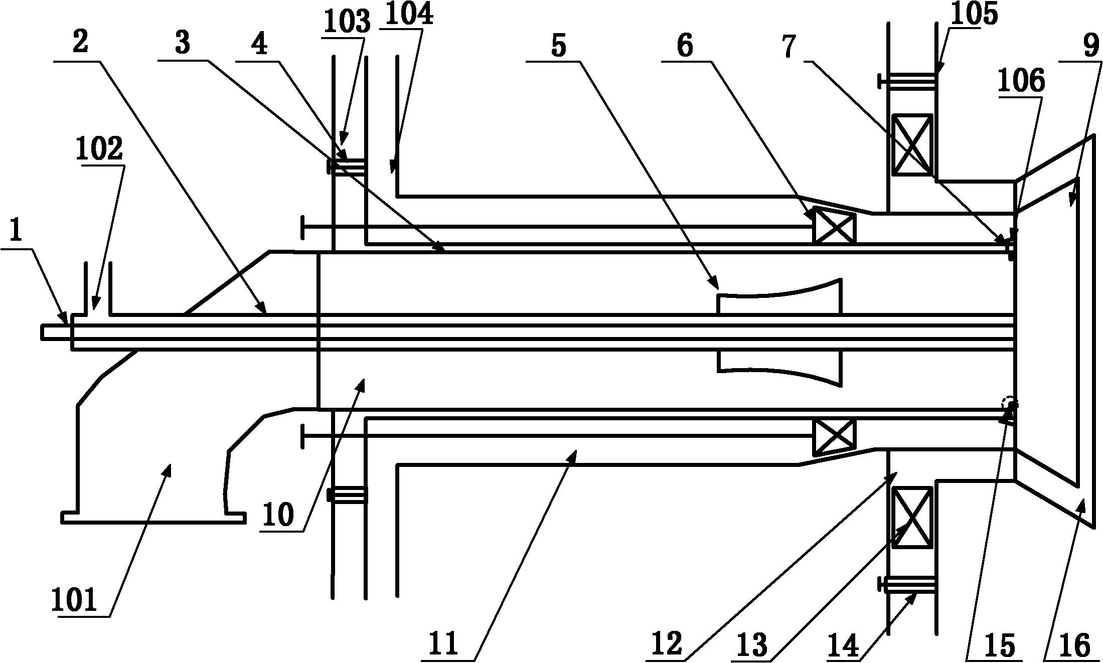 Industrial pulverized coal swirl combustion system using natural gas for supporting combustion