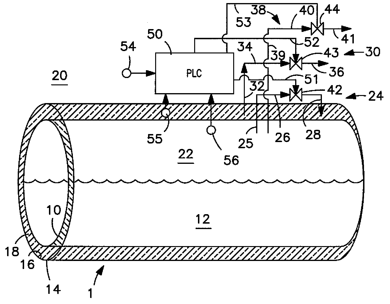 Cryogenic liquid tank and method