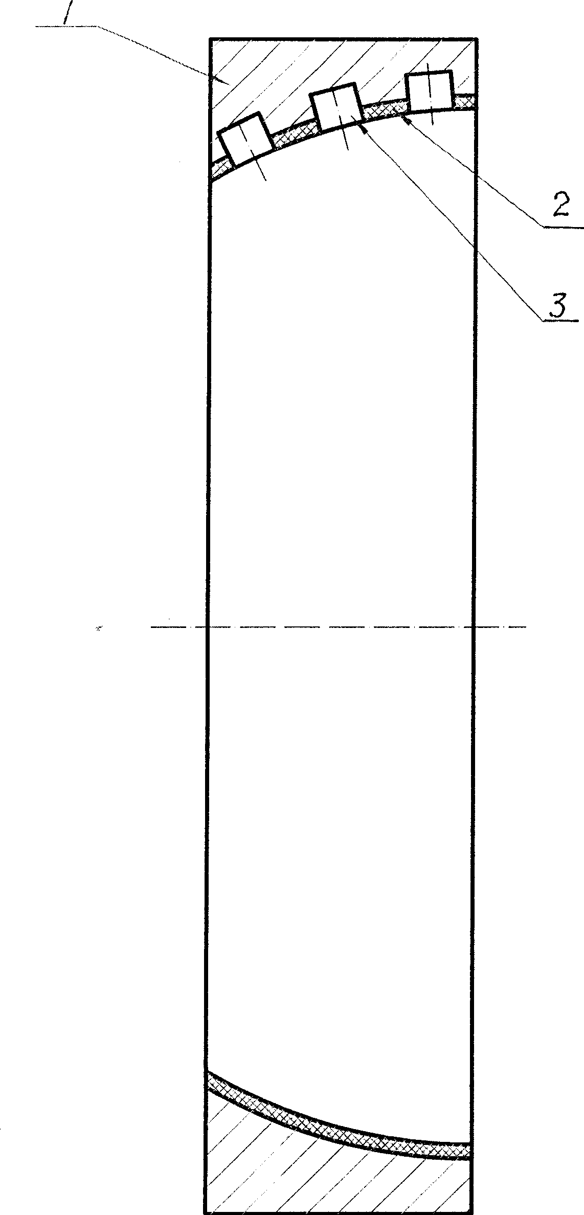 Steel-copper bimetallic axle sleeve and process for producing same