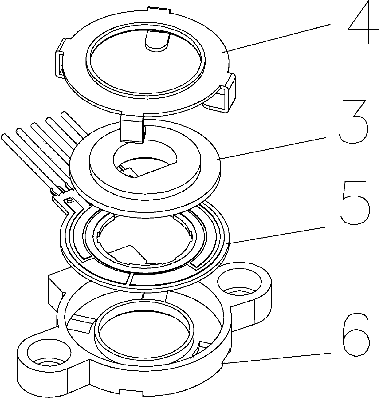 Angle switch sensor and range hood linkage system with same