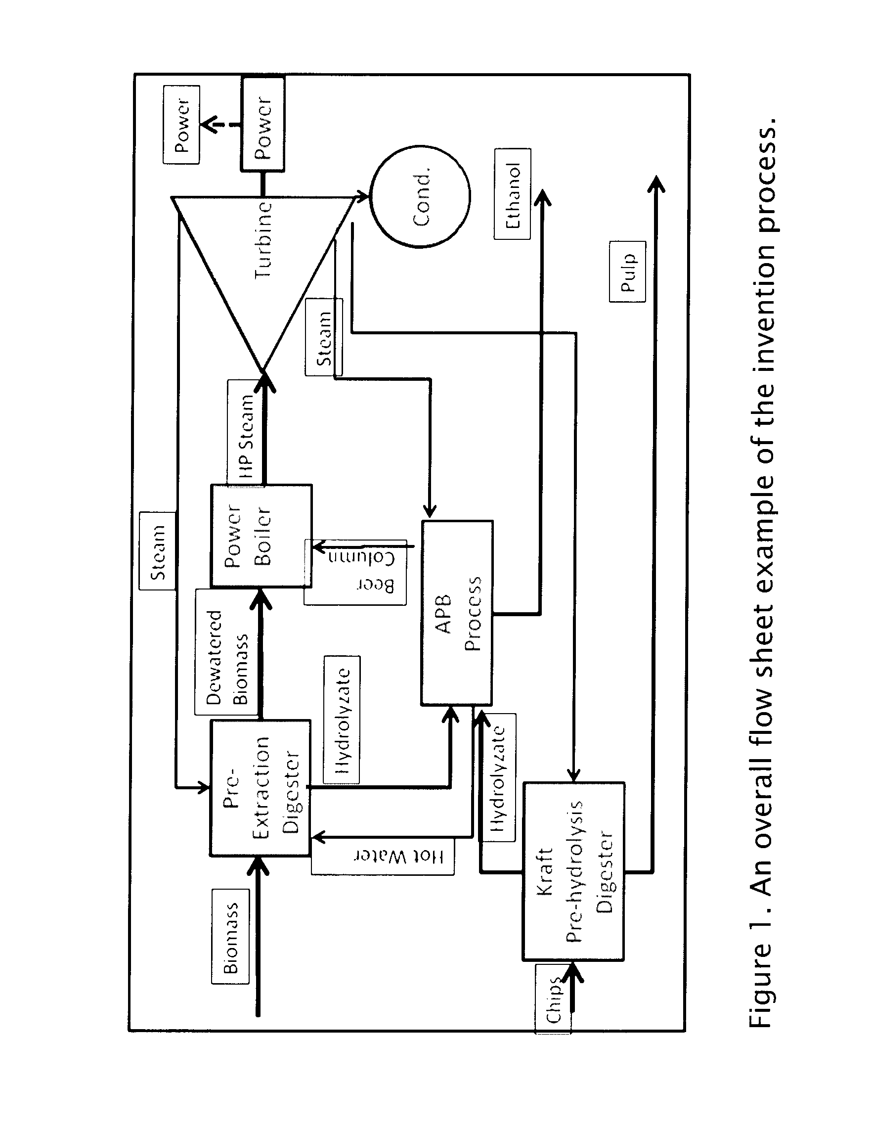 Process for producing alcohol and other bioproducts from biomass extracts in a kraft pulp mill