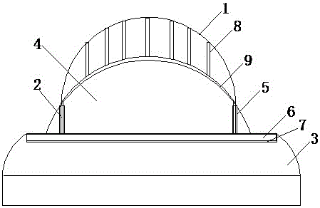 Eyeball protecting device suitable for eyebrow tattooing and use method of eyeball protecting device