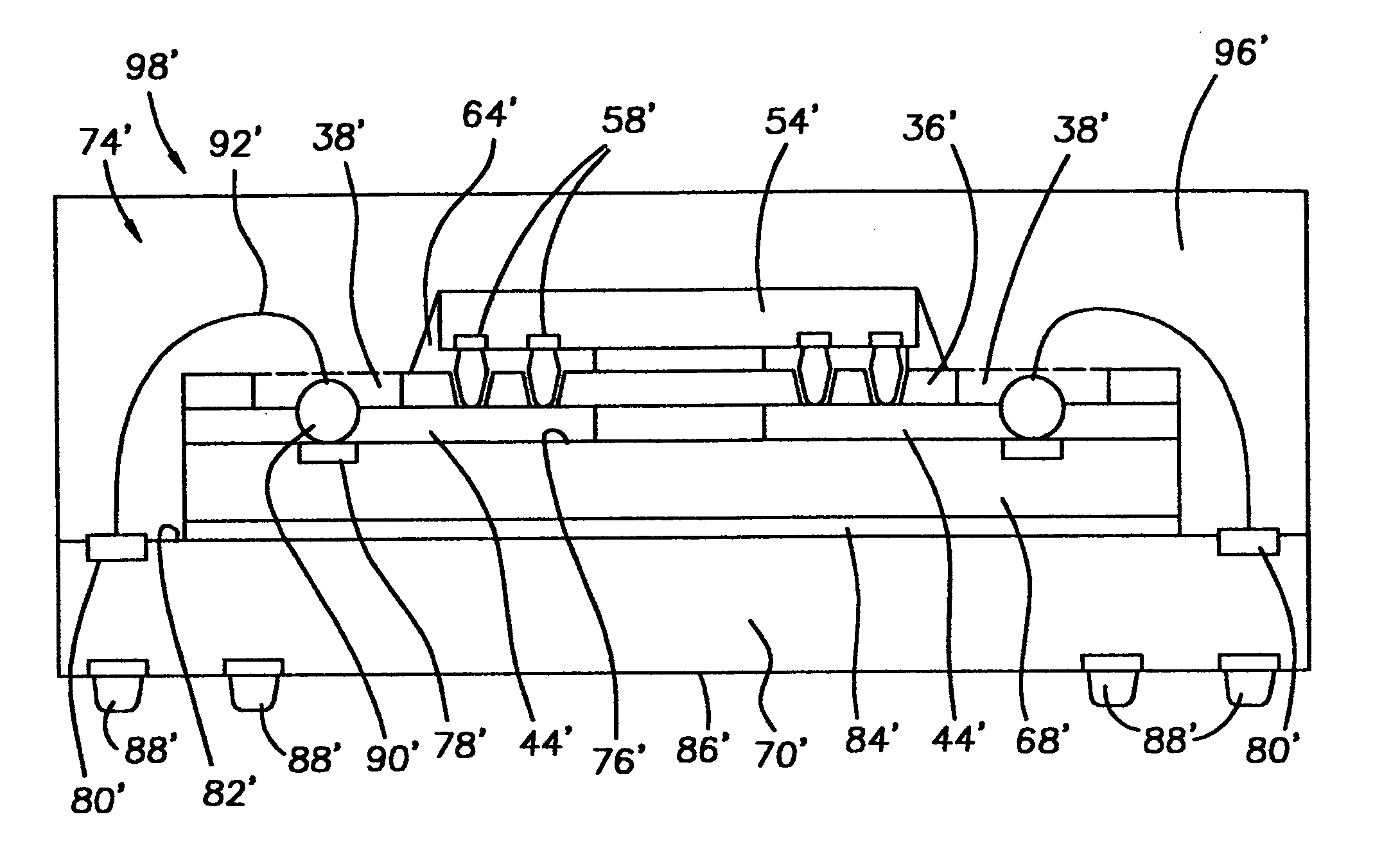 Elimination of RDL using tape base flip chip on flex for die stacking