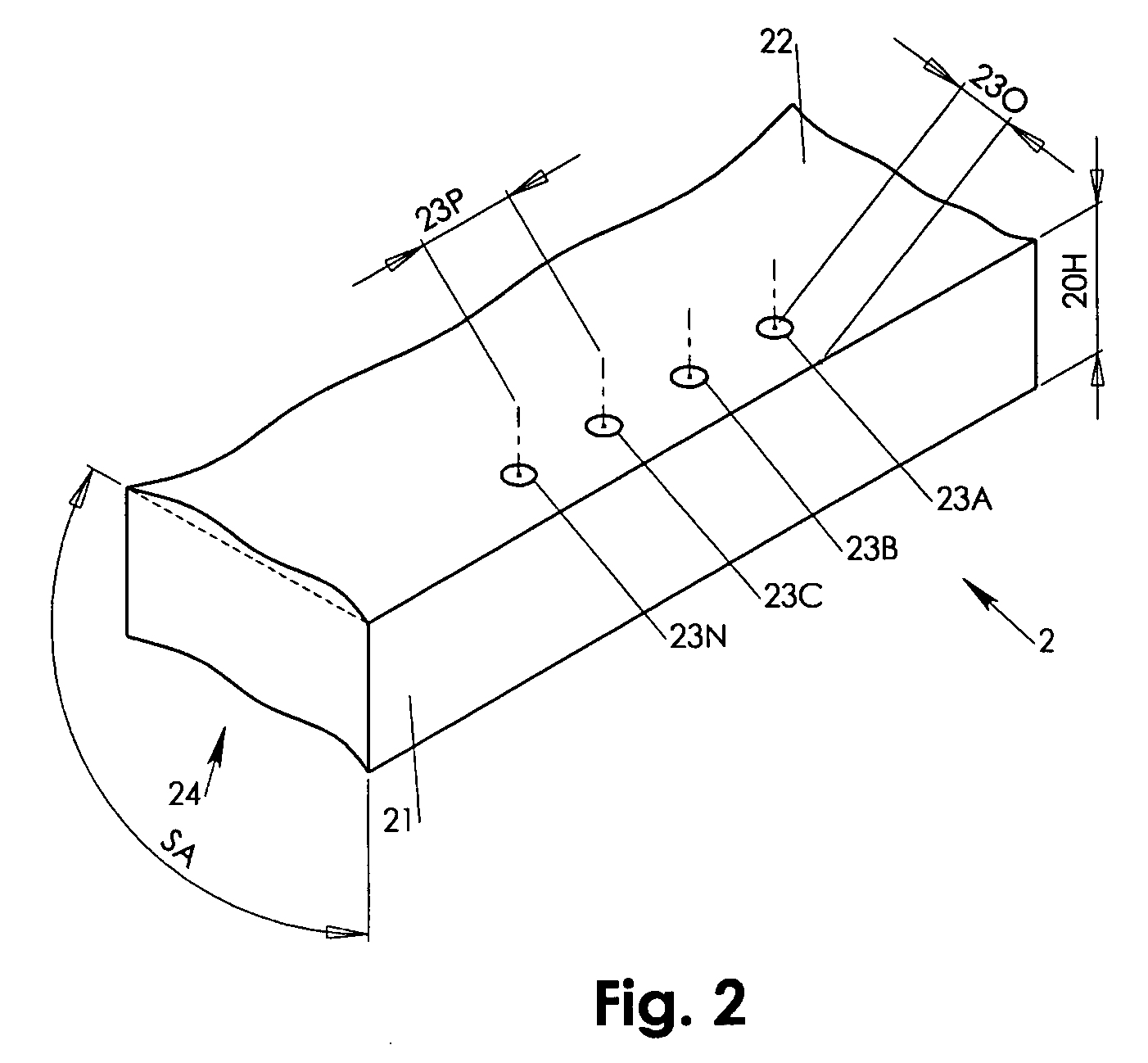 Cantilever probe with dual plane fixture and probe apparatus therewith