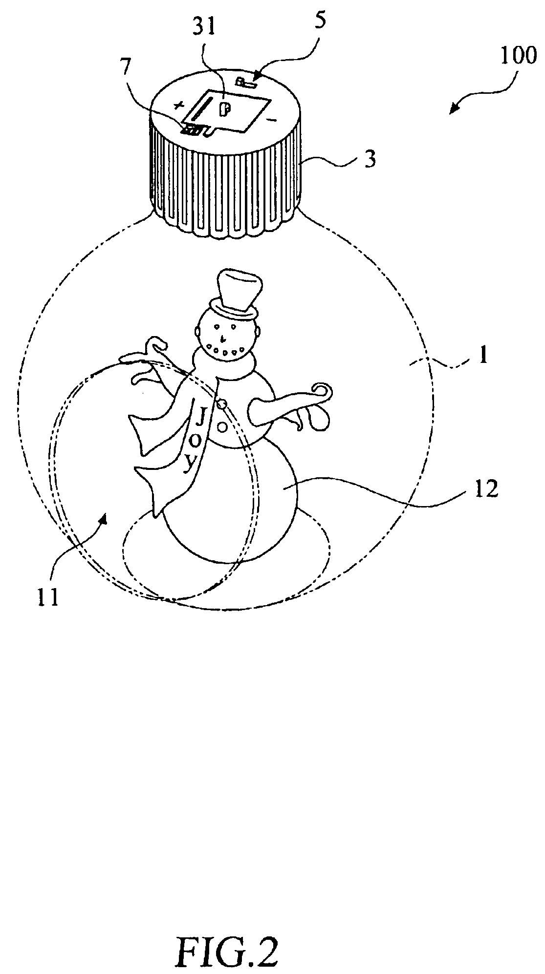 Illuminating ornament with multiple power supply mode switch