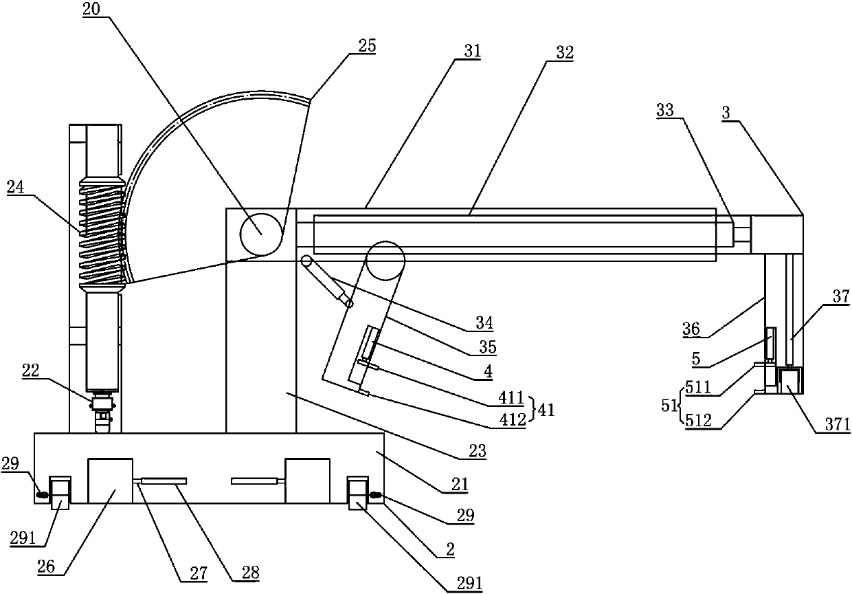 Turning and lifting integrated equipment used for recycling and disassembling scraped car