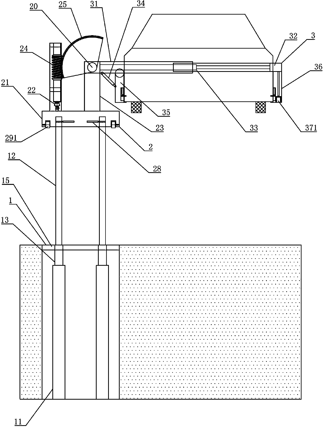 Turning and lifting integrated equipment used for recycling and disassembling scraped car