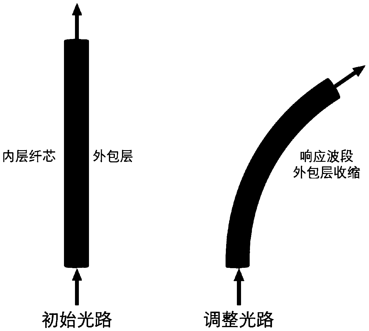 Photoresponsive polymer optical fiber and preparation method and application thereof