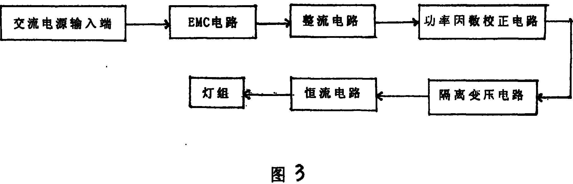 Single end LED energy-saving lamp and drive circuit thereof