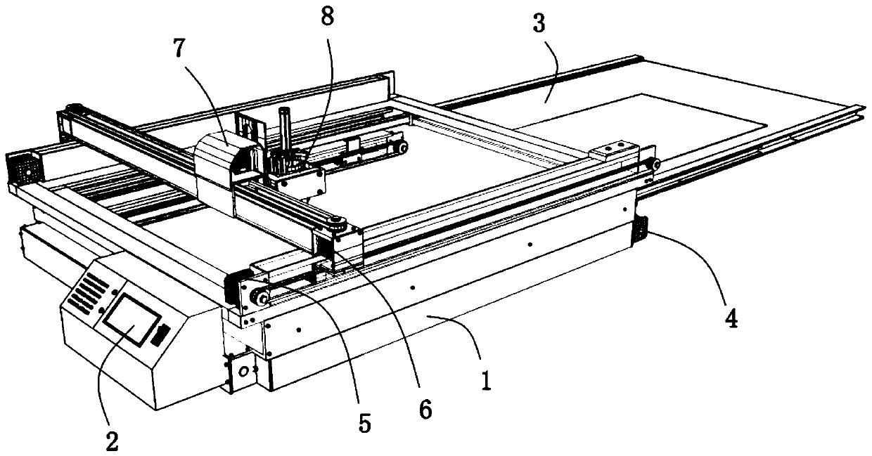 3D-to-2D animation hand-drawing-simulated line drawing instrument