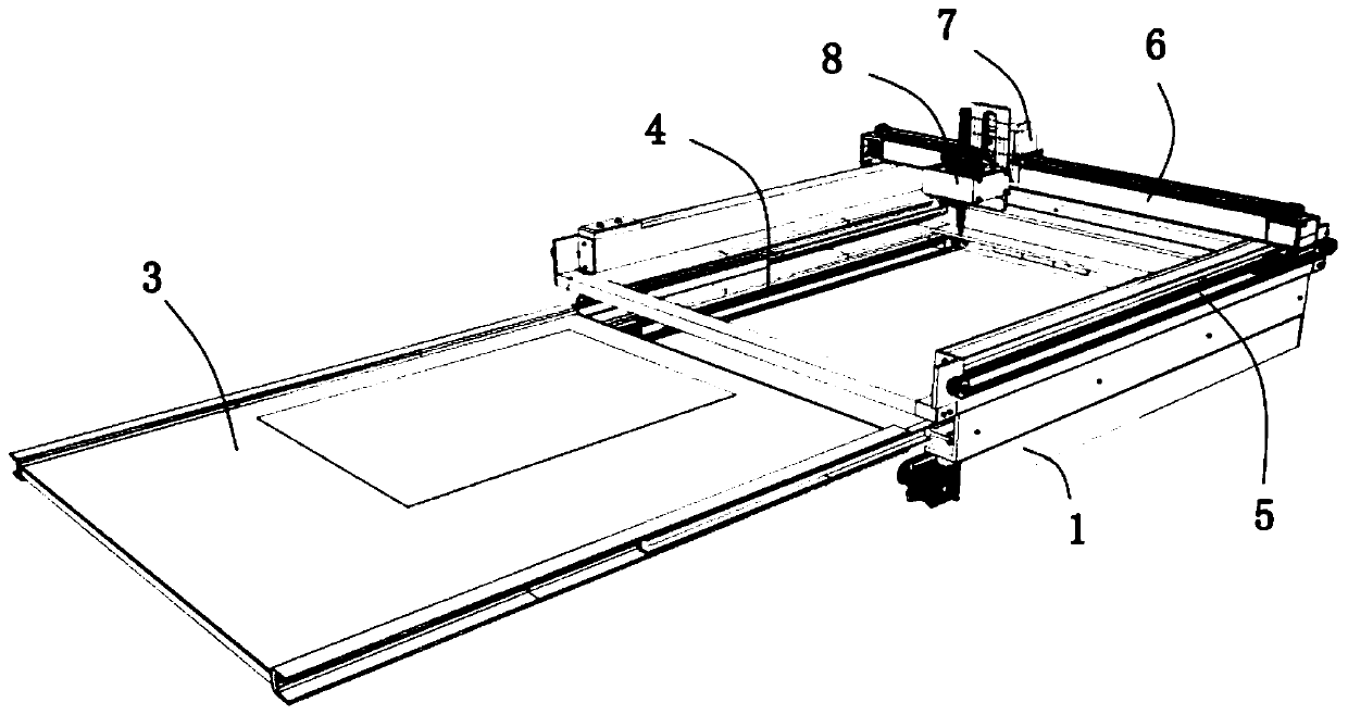 3D-to-2D animation hand-drawing-simulated line drawing instrument