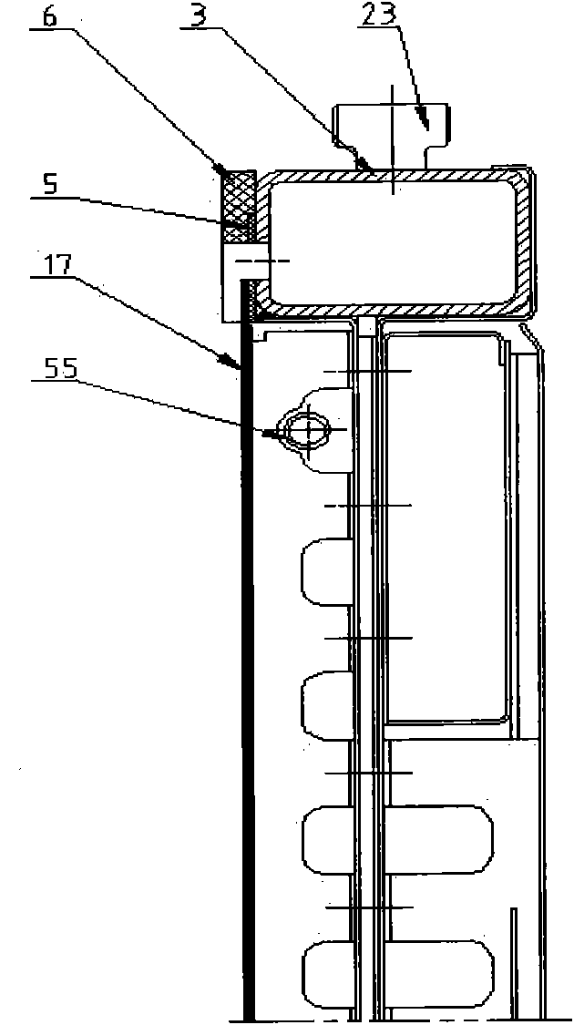 Ionic membrane electrolytic bath device for preparing alkali through oxygen cathode