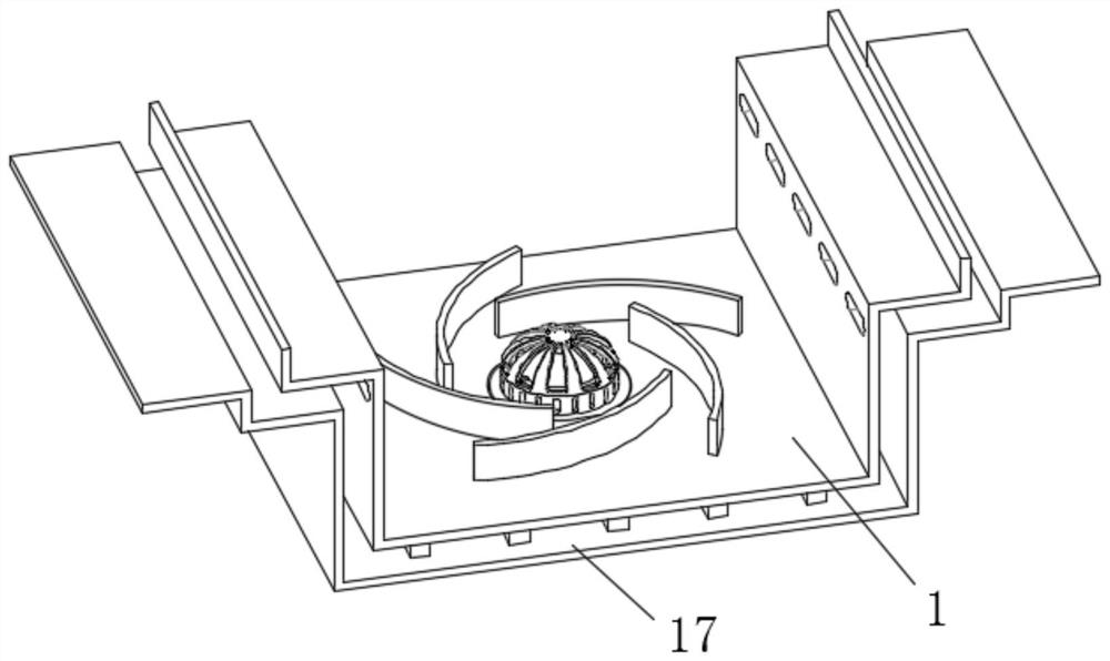 Fabricated double-layer drainage gutter applied to metal roof