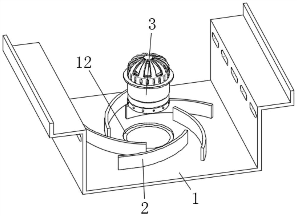 Fabricated double-layer drainage gutter applied to metal roof