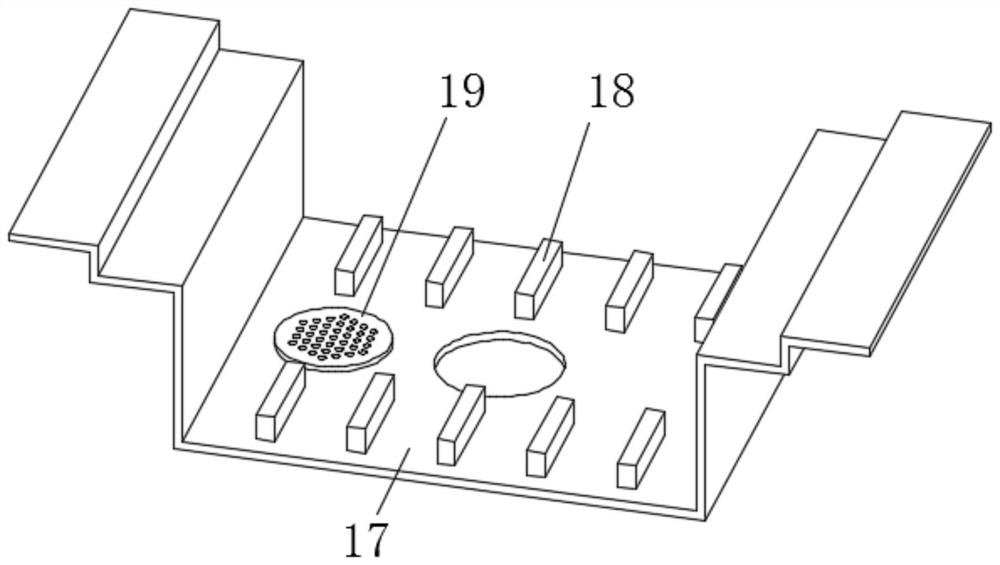 Fabricated double-layer drainage gutter applied to metal roof