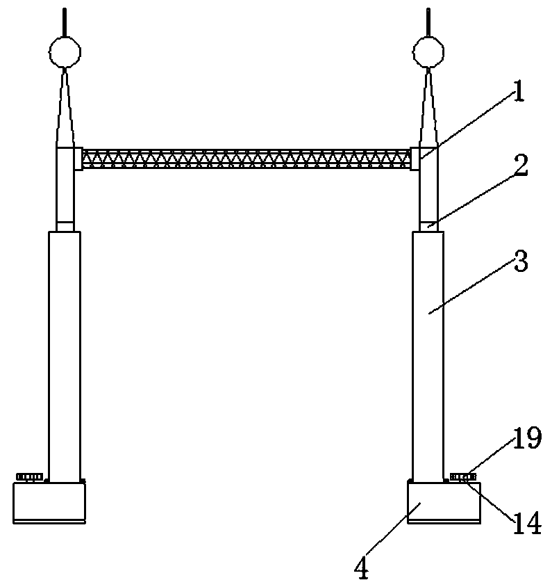 Lightning protection network for construction equipment