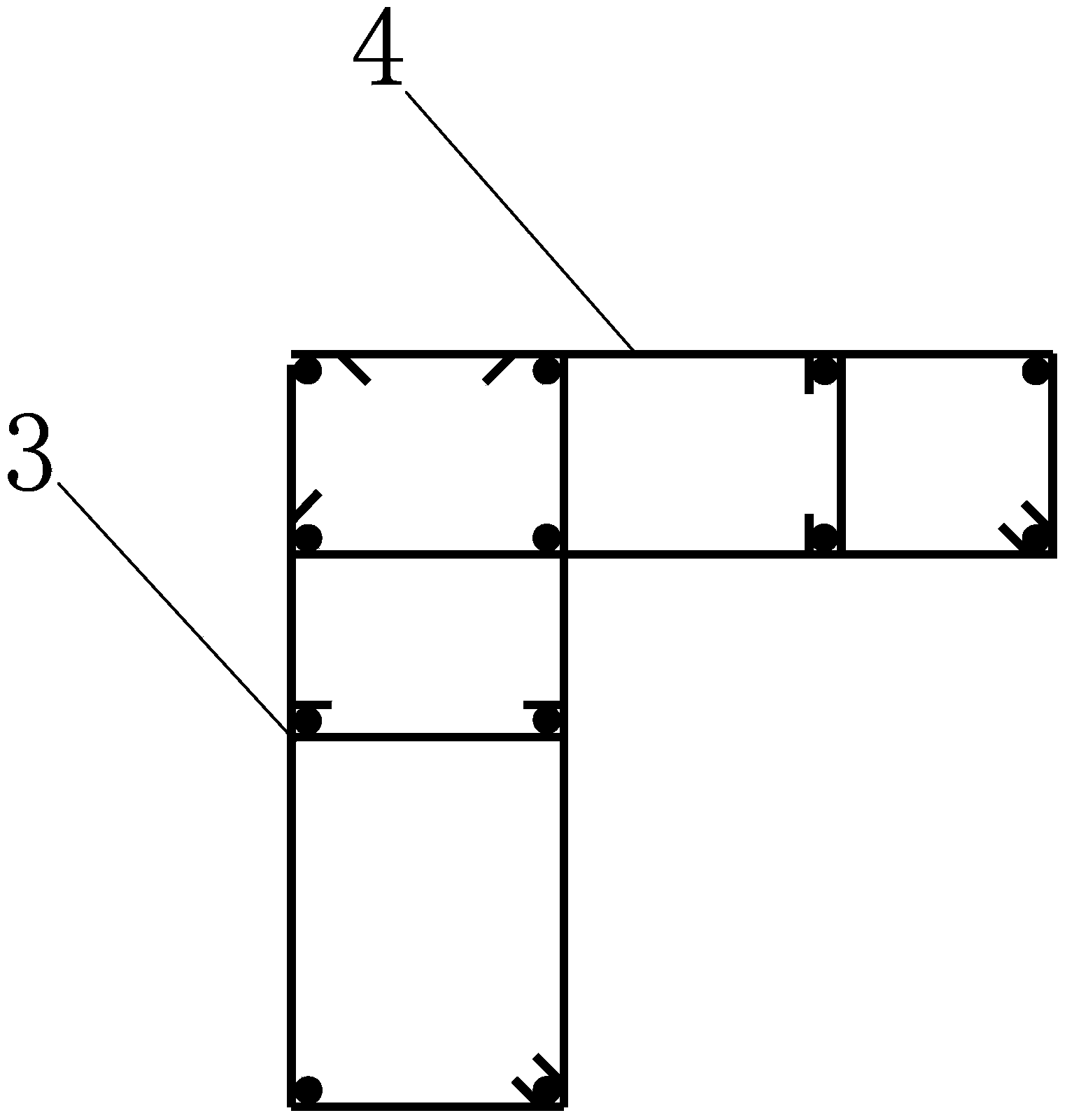 L-shaped prefabricated composite shear wall vertical anti-seismic connection node and construction method thereof