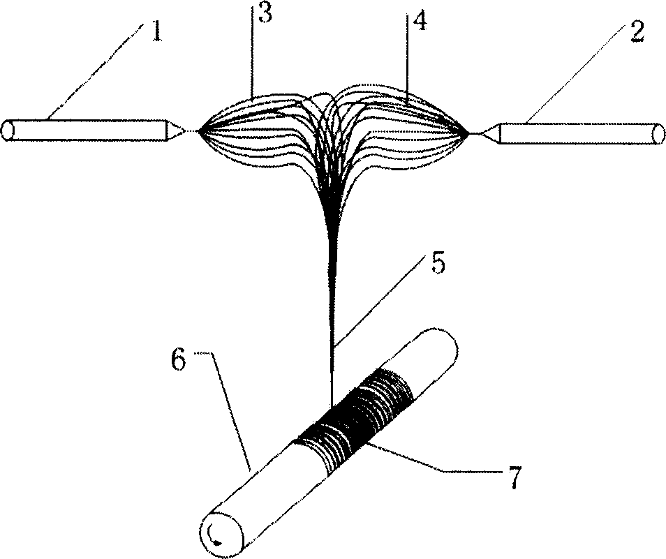 Electric device and method for spinning generation and collection