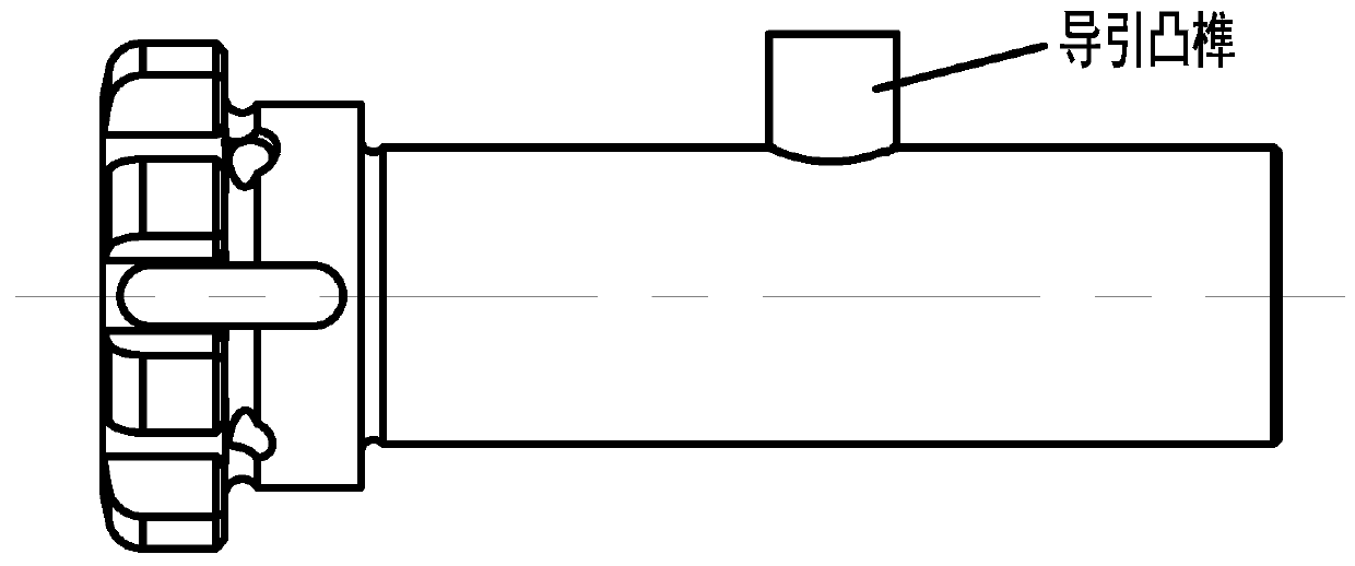 Spiral guide machine head body structure