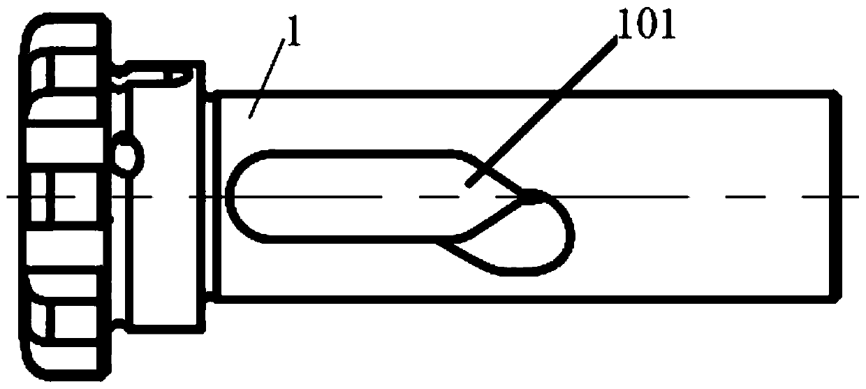 Spiral guide machine head body structure