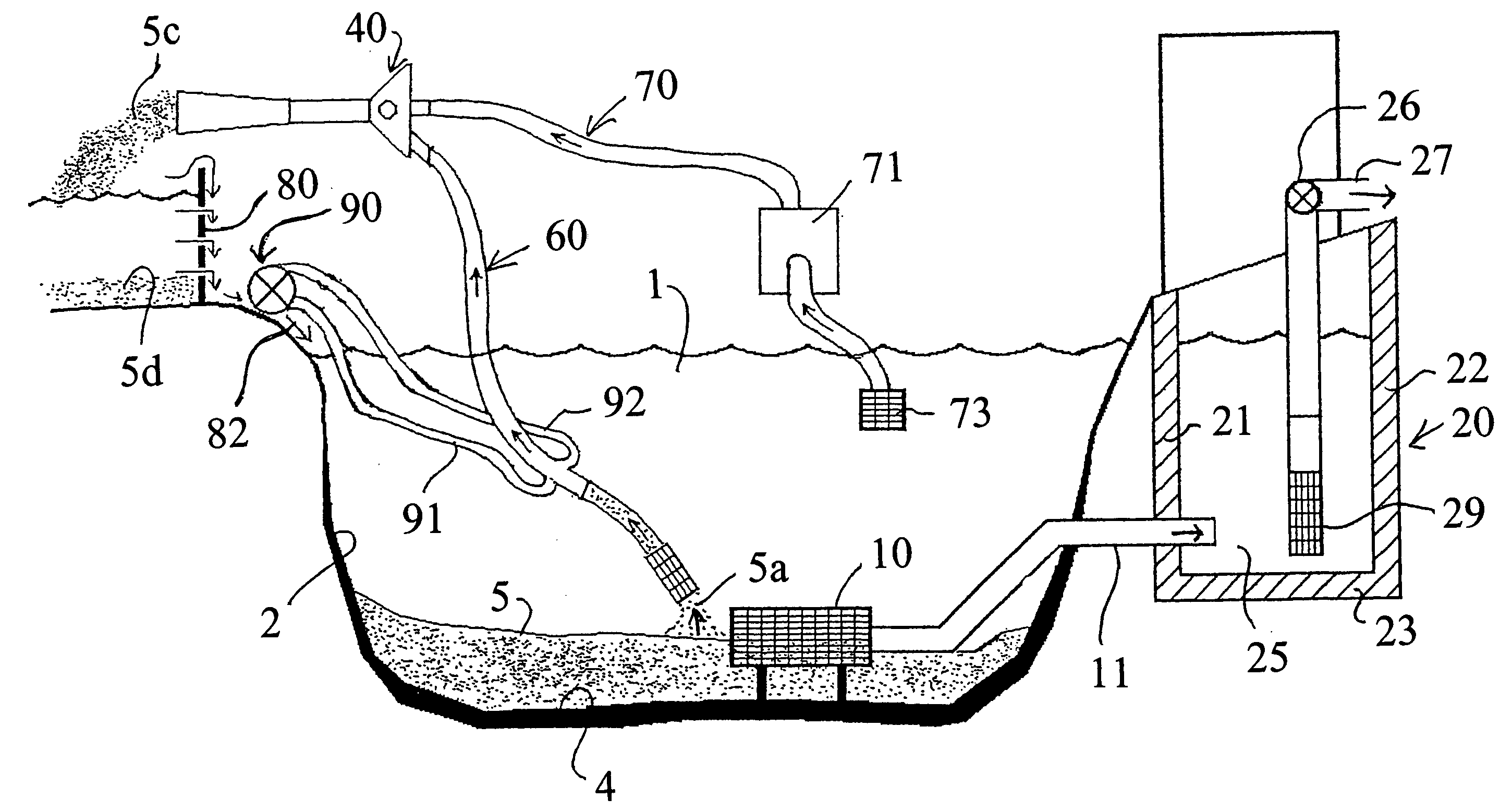 Method and apparatus for remediation and prevention of fouling of recirculating water systems by detritus and other debris