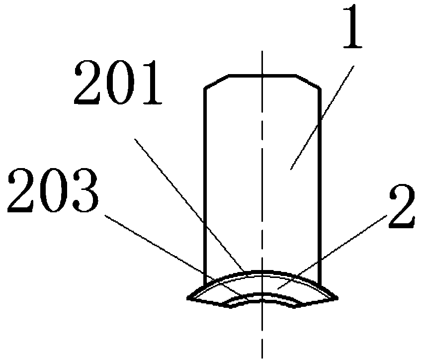 Soft three-claw with threads