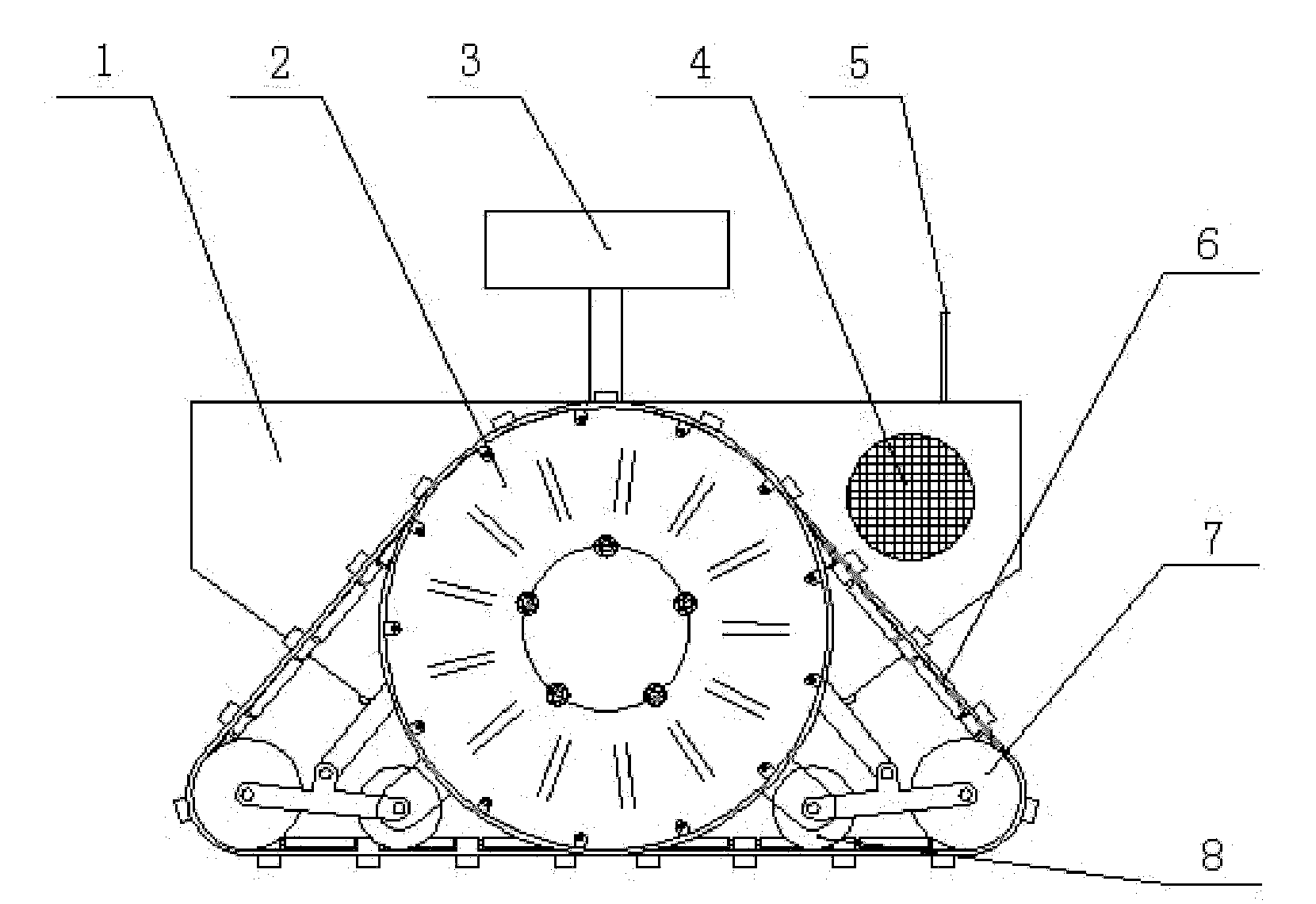 Small-sized variable crawler type search and rescue robot