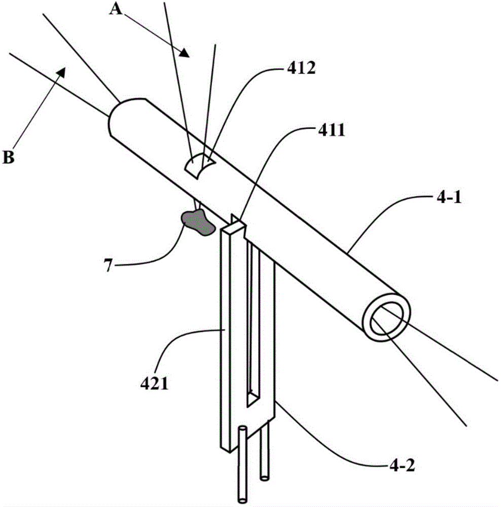 Quartz pitchfork type laser breakdown detection device