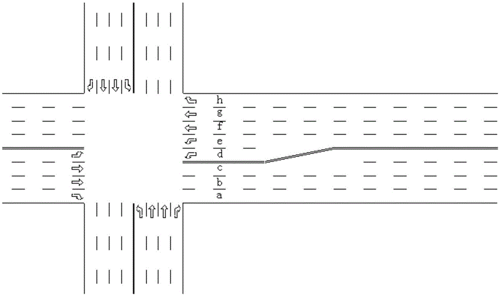 A self-adaptive tidal lane and crossing transition system based on LED traffic signs and a control method