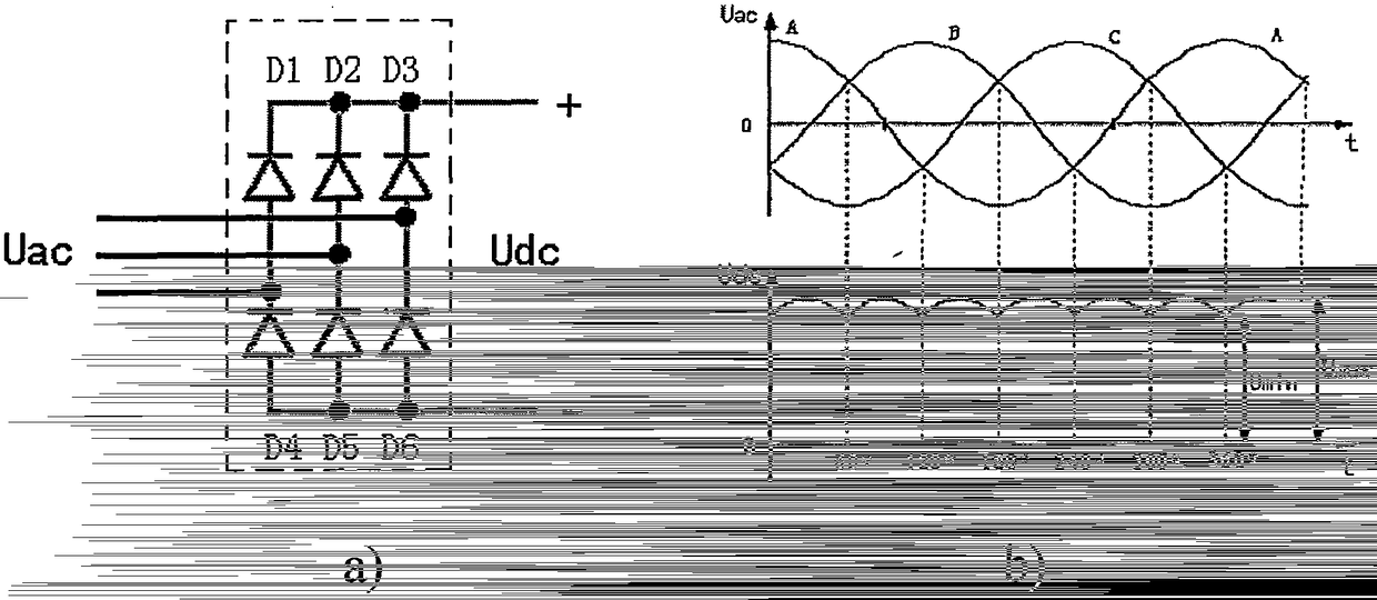 Multi-phase rectifier device capable of single-phase power supply