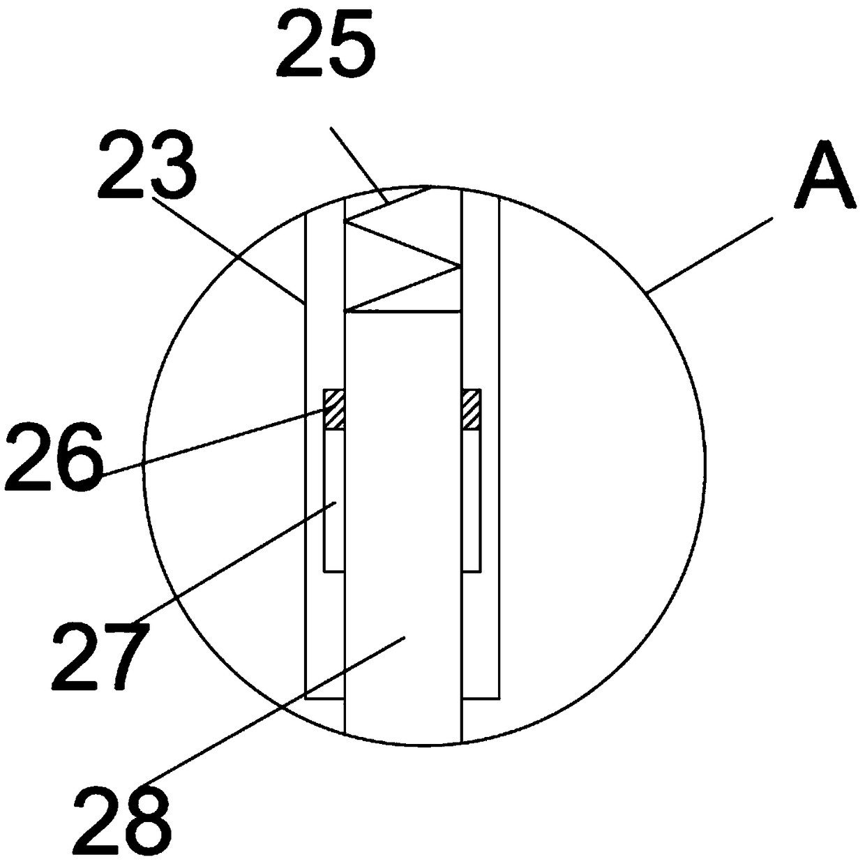 Stirring device of lubricating oil for machining