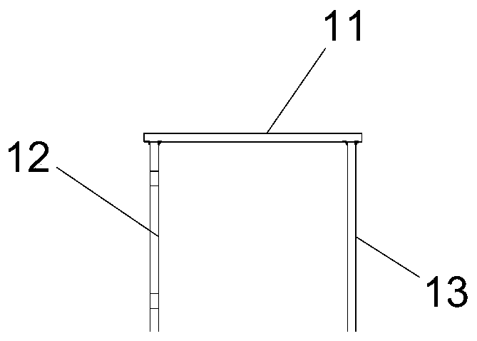 Clamp type parapet riding beam hanging basket device and parapet hanging basket system