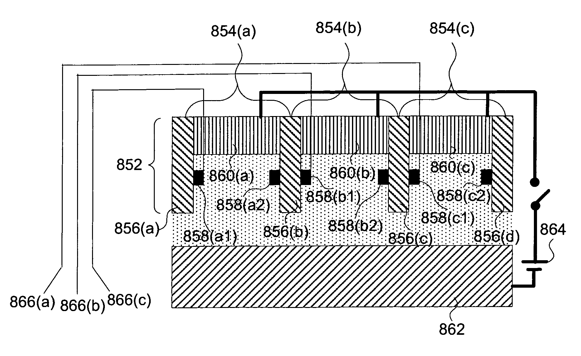 Multi-cell masks and methods and apparatus for using such masks to form three-dimensional structures