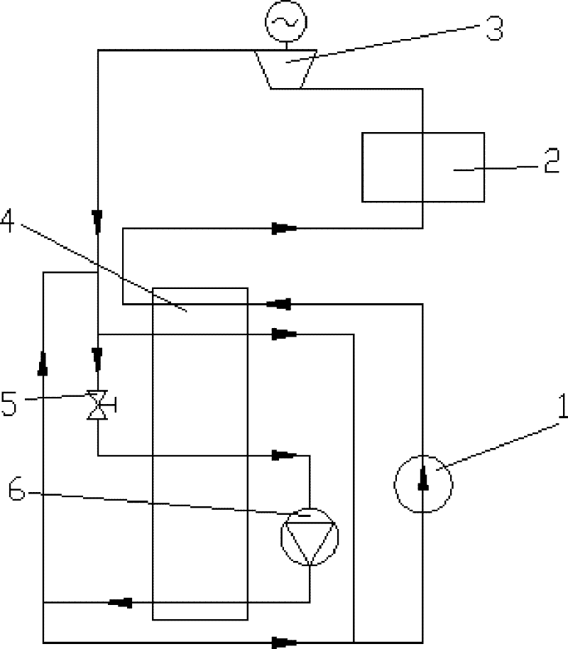 Transcritical low-temperature air energy generating set