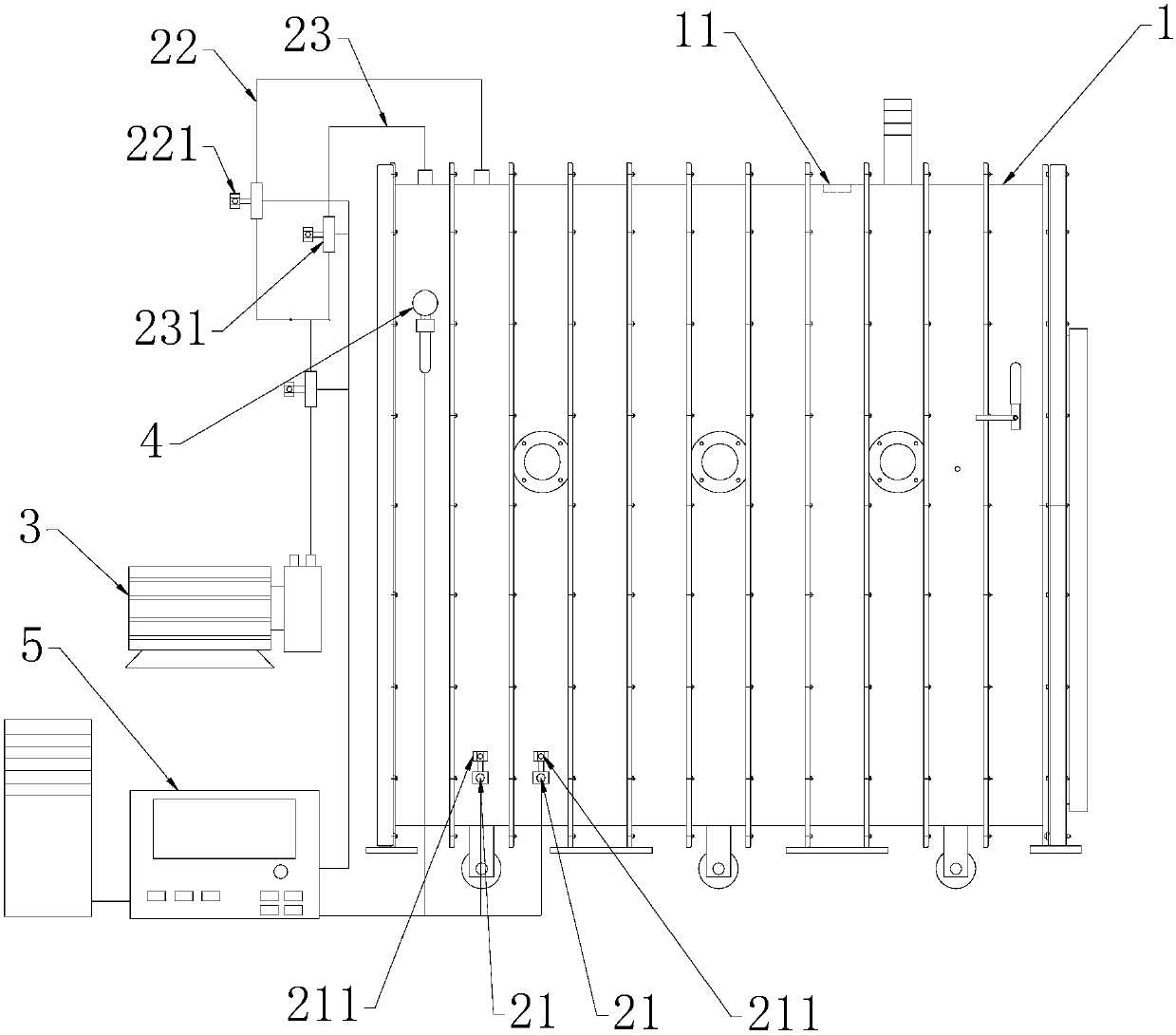 Vacuum pressure control method for low-pressure cabin