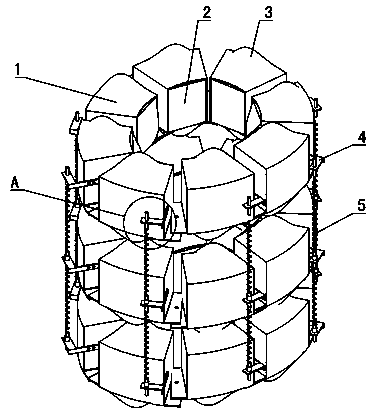 Telescopic robot capable of adapting to variable cross sections