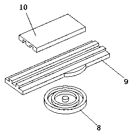 Horizontal movement, oblique feed and universal rotation milling and drilling tool