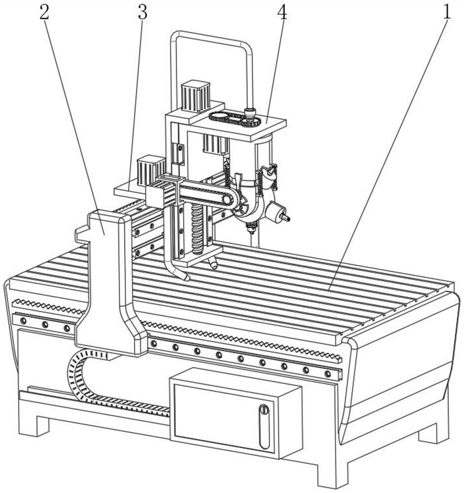 An all-in-one engraving and painting machine for wood veneer processing