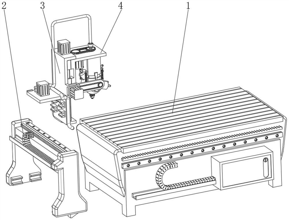 An all-in-one engraving and painting machine for wood veneer processing