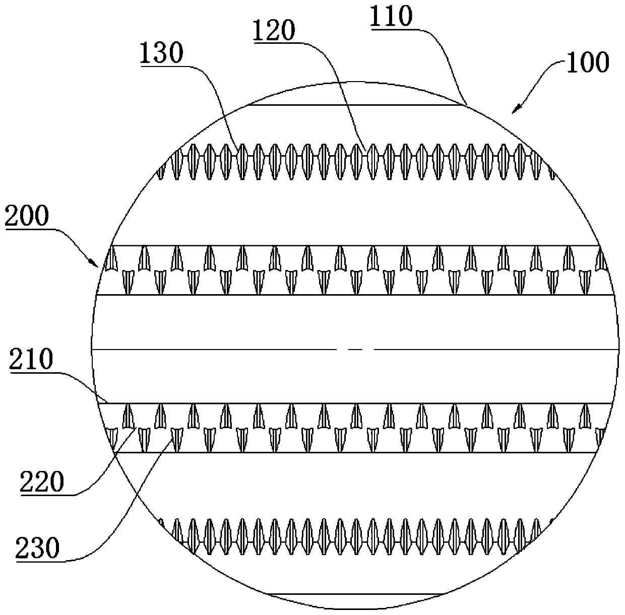 Large-size silicon wafer texturing bearing device